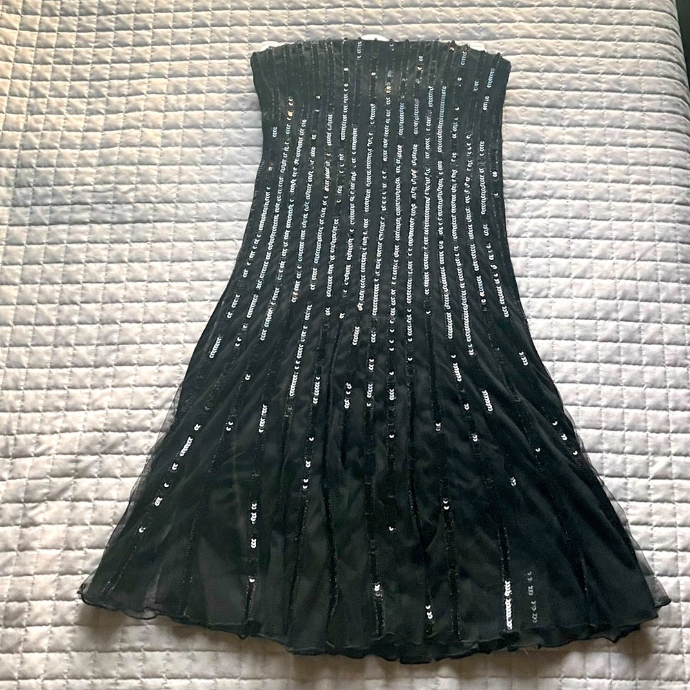 Sequins party dress little black dress